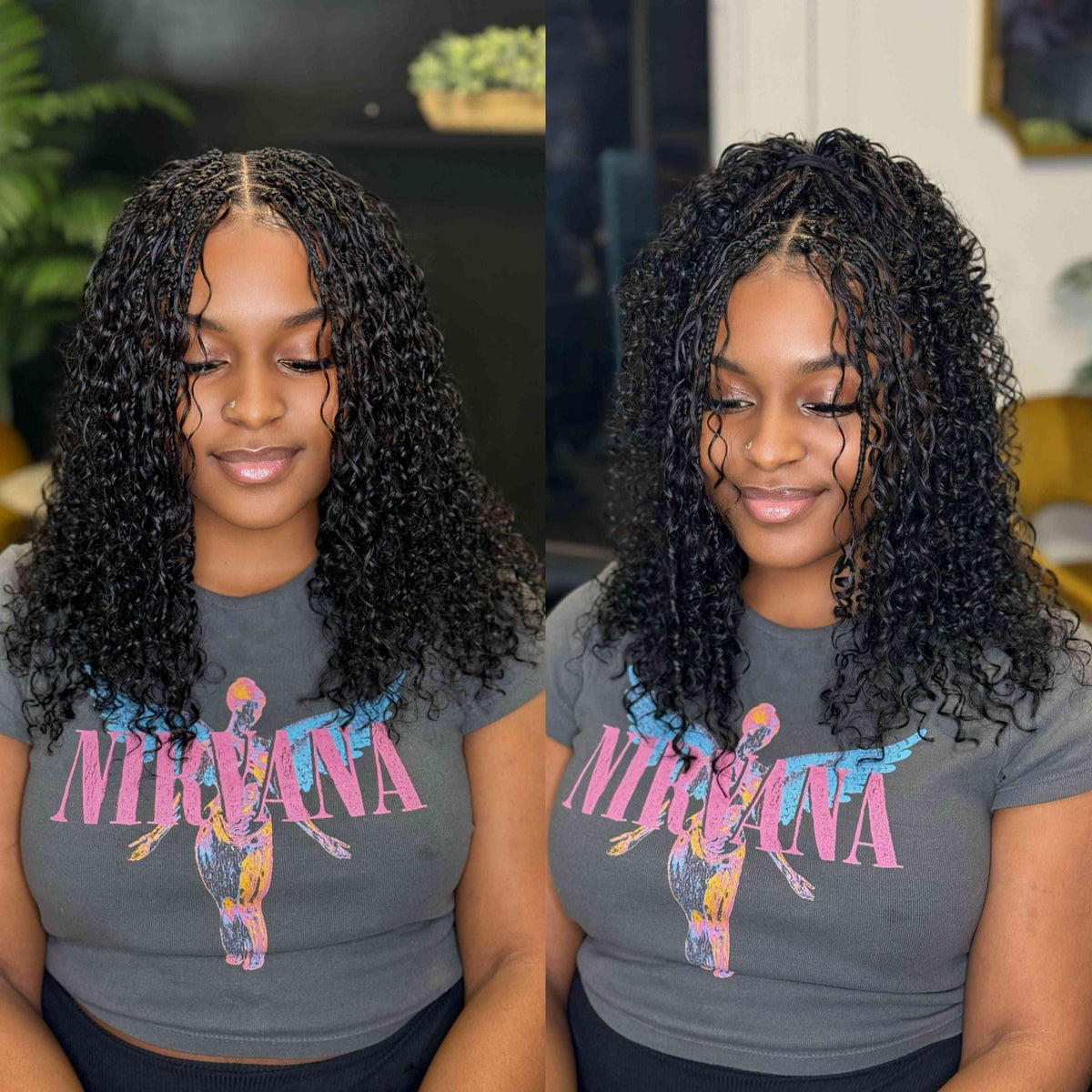 Italian curl human hair bulk for braiding.