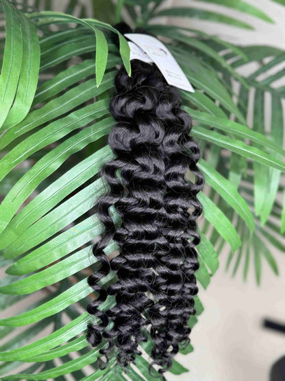 Italian curl human hair bulk for braiding.