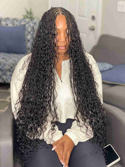 Italian curl human hair bulk for braiding.
