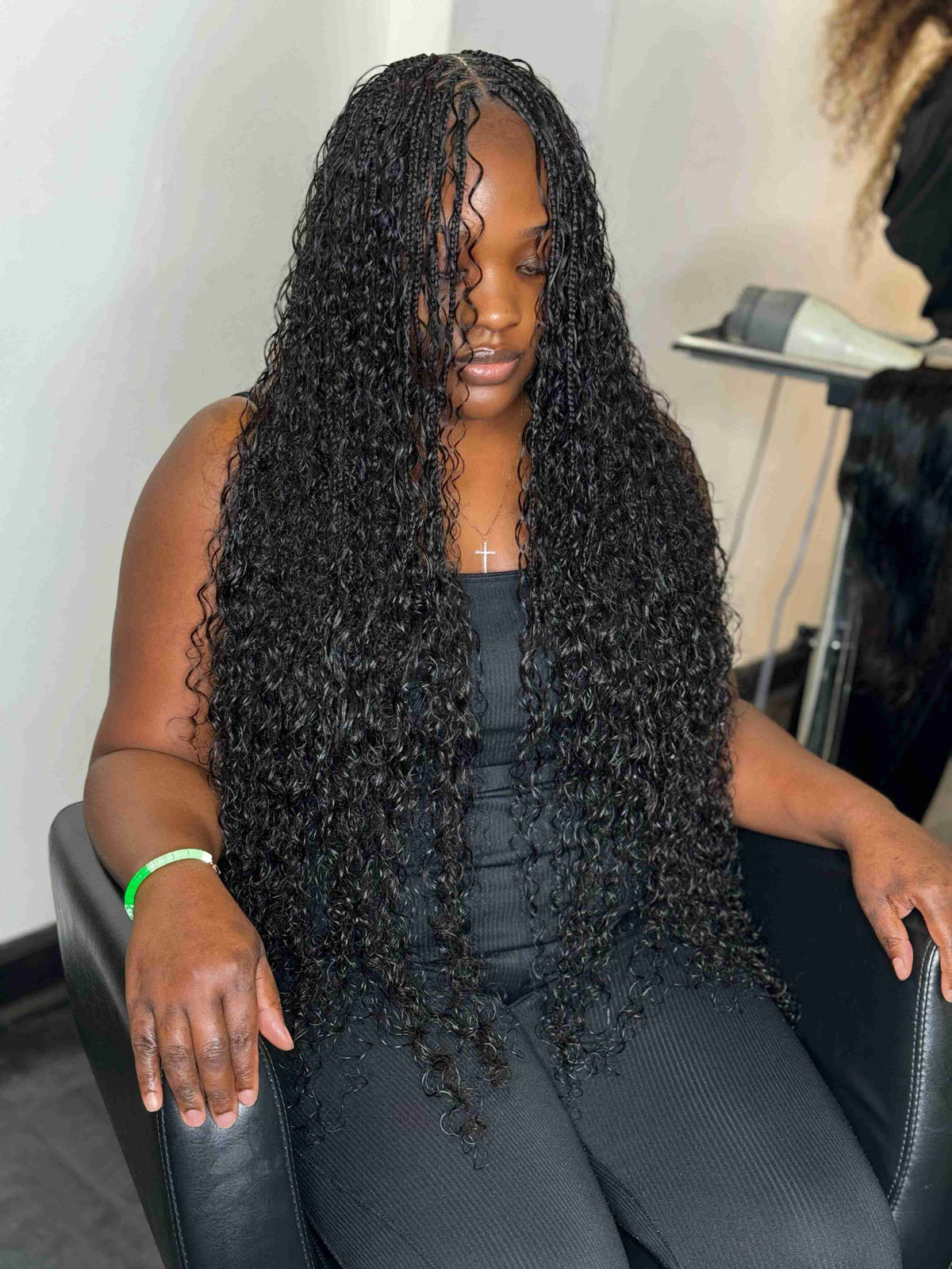 Italian curl human hair bulk for braiding.