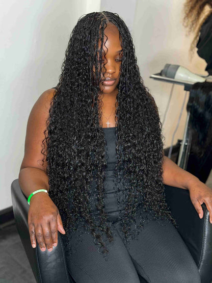 Italian curl human hair bulk for braiding.