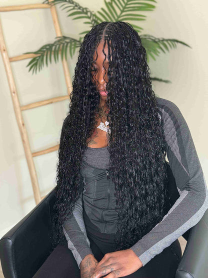 Italian curl human hair bulk for braiding.