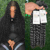 Italian curl human hair bulk for braiding.