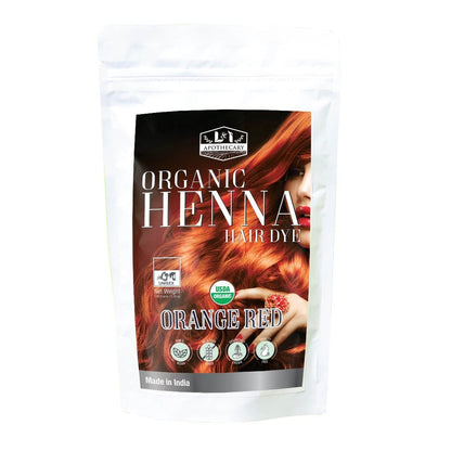 Organic Orange Red Henna Hair Dye