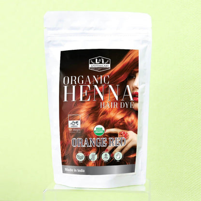 Organic Orange Red Henna Hair Dye