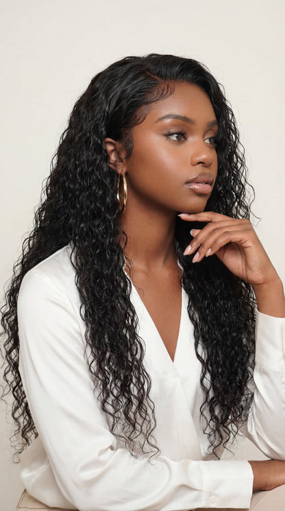 Exotic curl virgin human hair wig.