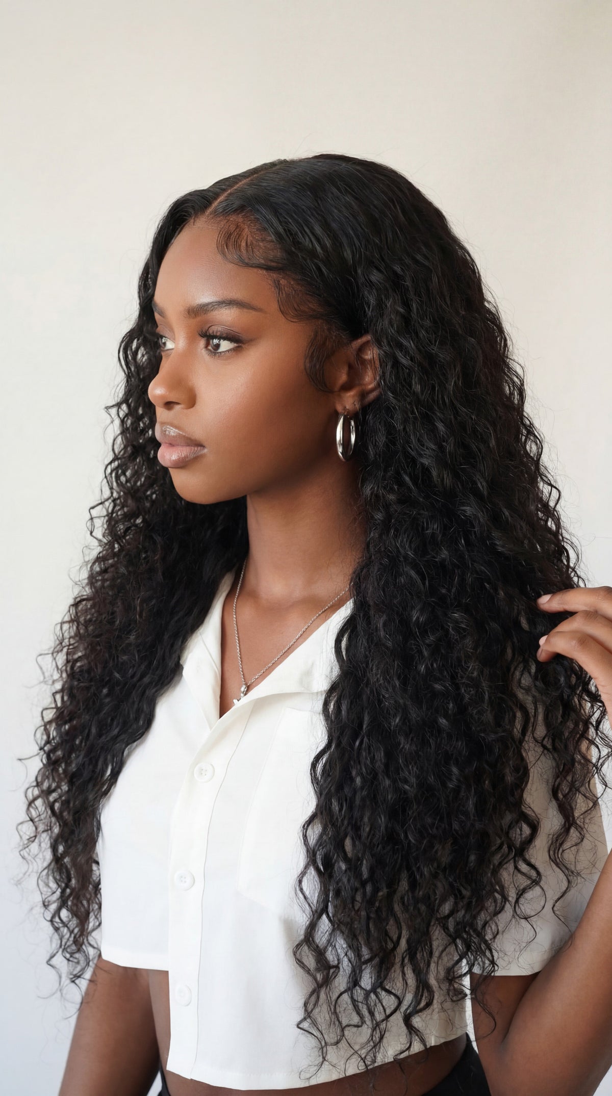 Italian curl virgin human hair wig.