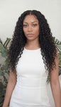 Water wave wefted bundle human hair - curly