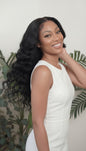 Loose wave wefted human hair bundle - curly