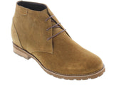 CALTO Brown Nubuck Leather Dress Boots - Three Inches - T65561
